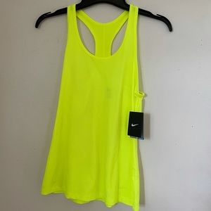 Neon Yellow Nike Athletic Tank